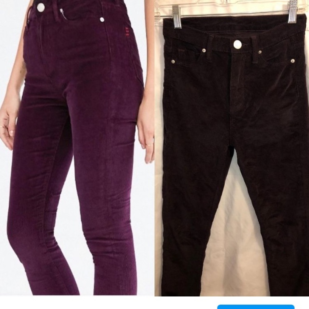 BDG urban outfitters maroon twig high rise jeans